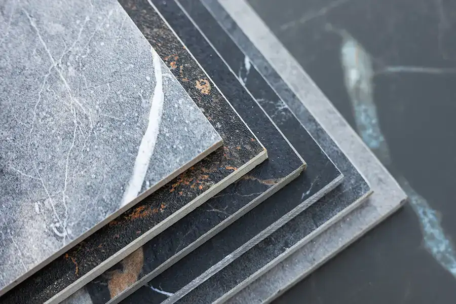 Granite Support for Porcelain Flooring in Pacific, WA